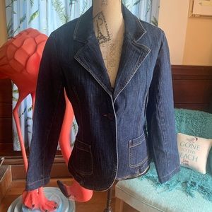Talbots denim jacket Size 10